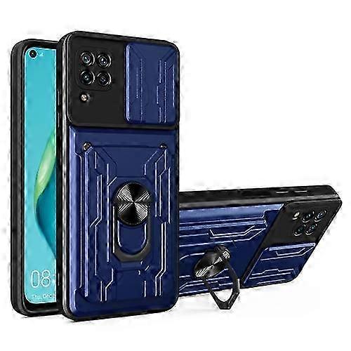 For Huawei P40 Lite Sliding Camshield Card Phone Case