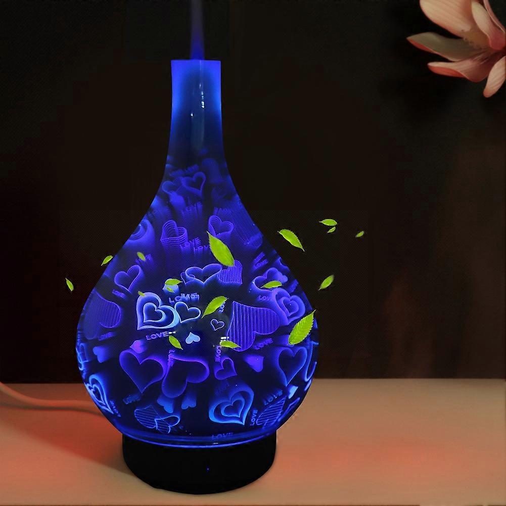 100ml Ultraschall Aroma Diffusor Luftbefeuchter mit LED-Licht 15,5x25cm