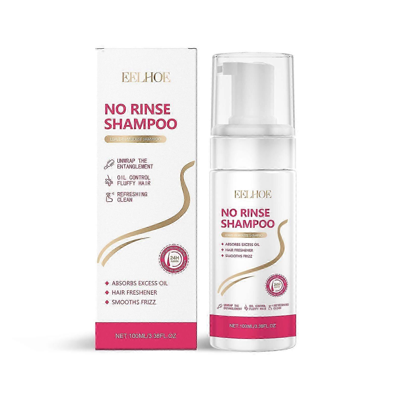 EELHOE Waterless Shampoo Mousse Fluffy Airy Bangs Effective Oil Removal High Head Lazy Mousse