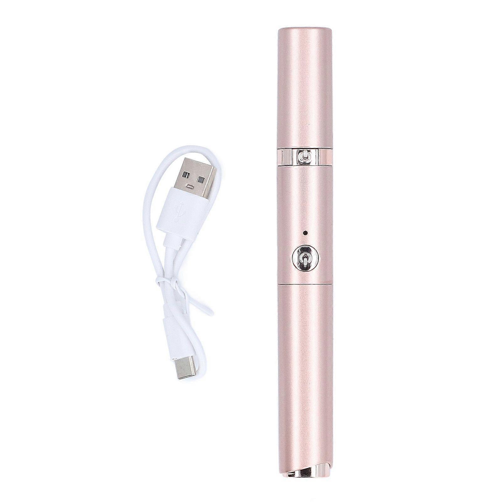 Electric Heated Eyelash Curler Handheld 2 in 1 Long Lasting Styling Eyebrow Trimmer Eyelash Makeup Tools for Travel Home Gold