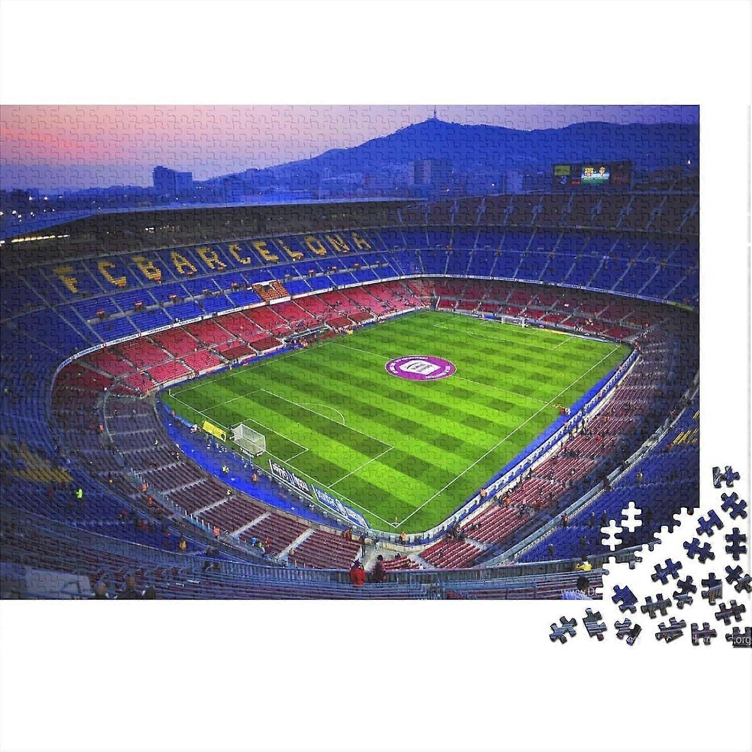 カンプノウスタジアム1000/500/300ピース大人のジグソーパズルサッカージグソーパズル挑戦的なゲーム家族挑戦的な教育挑戦家の装飾10