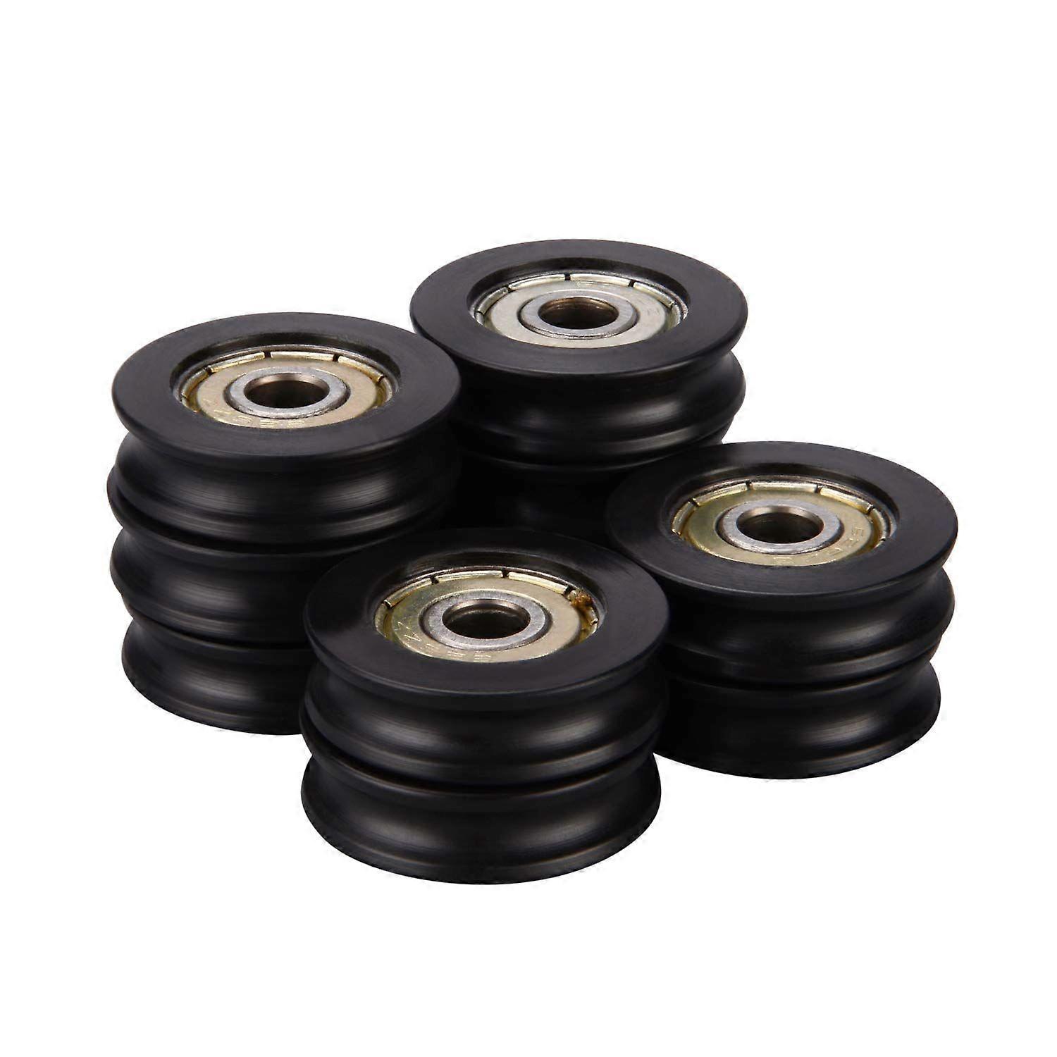 5 Pcs Plastic Embedded 626ZZ Window Door Wheel U Groove Guide Pulley 6278mm Ball Bearing for 3D Printer