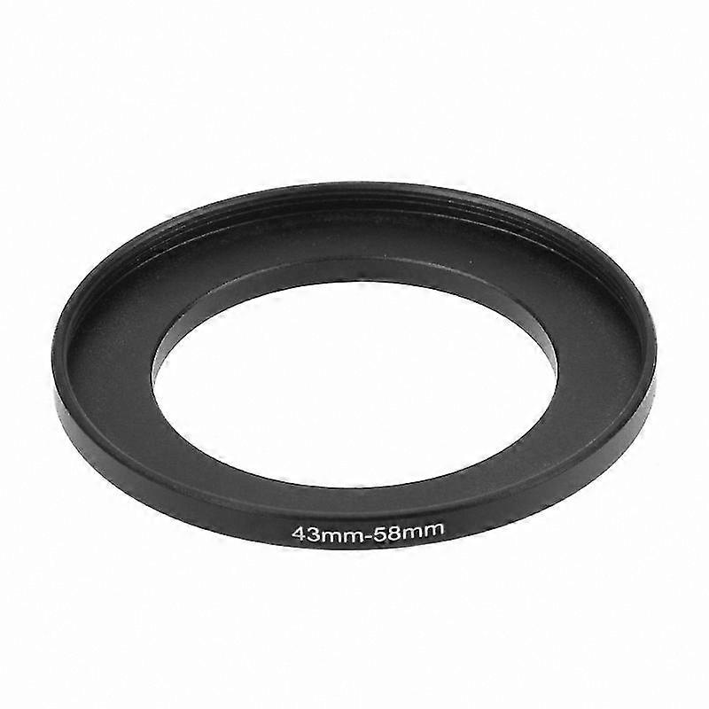 58mm to 43mm Step-Up Ring Adapter for Camera Lenses and Filters