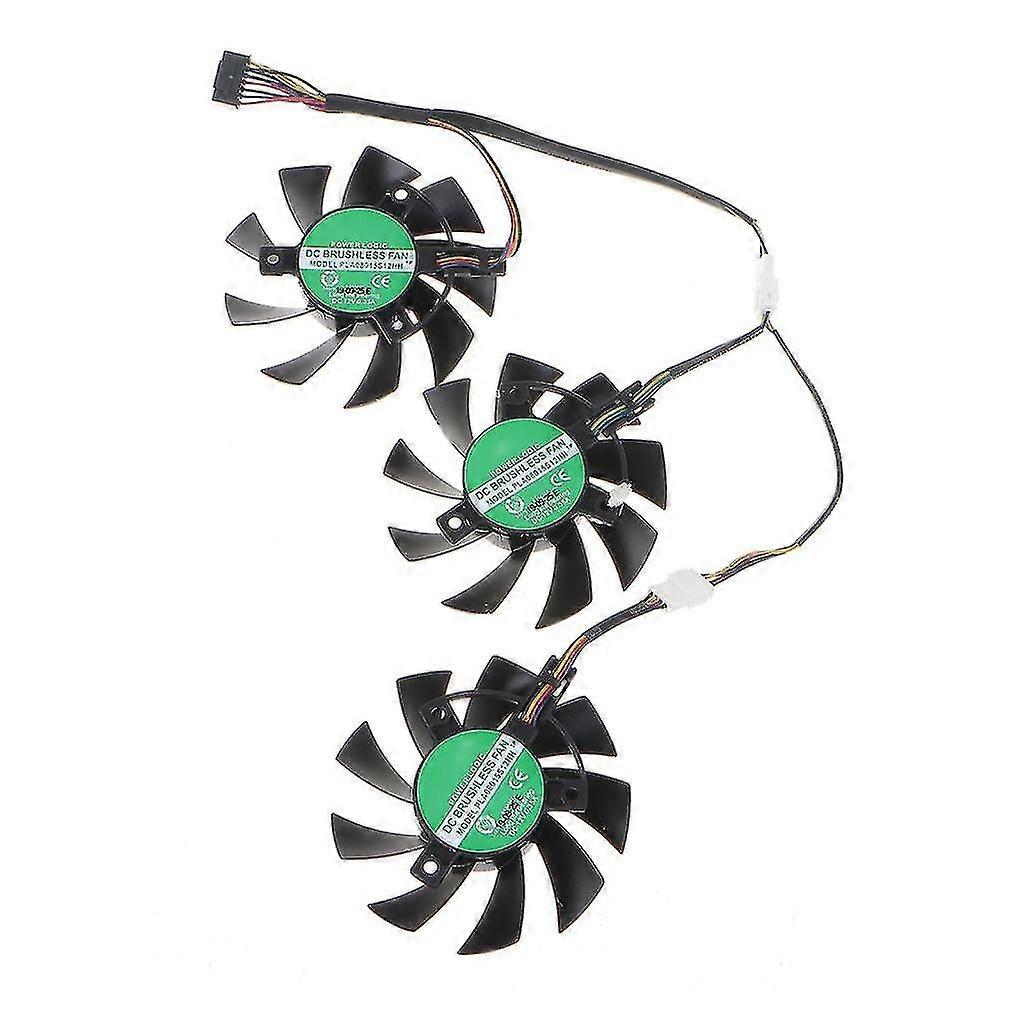 3 pieces of 1.75mm 7-pin cooling fans, suitable for multiple models of ASUS graphics cards, quiet and portable