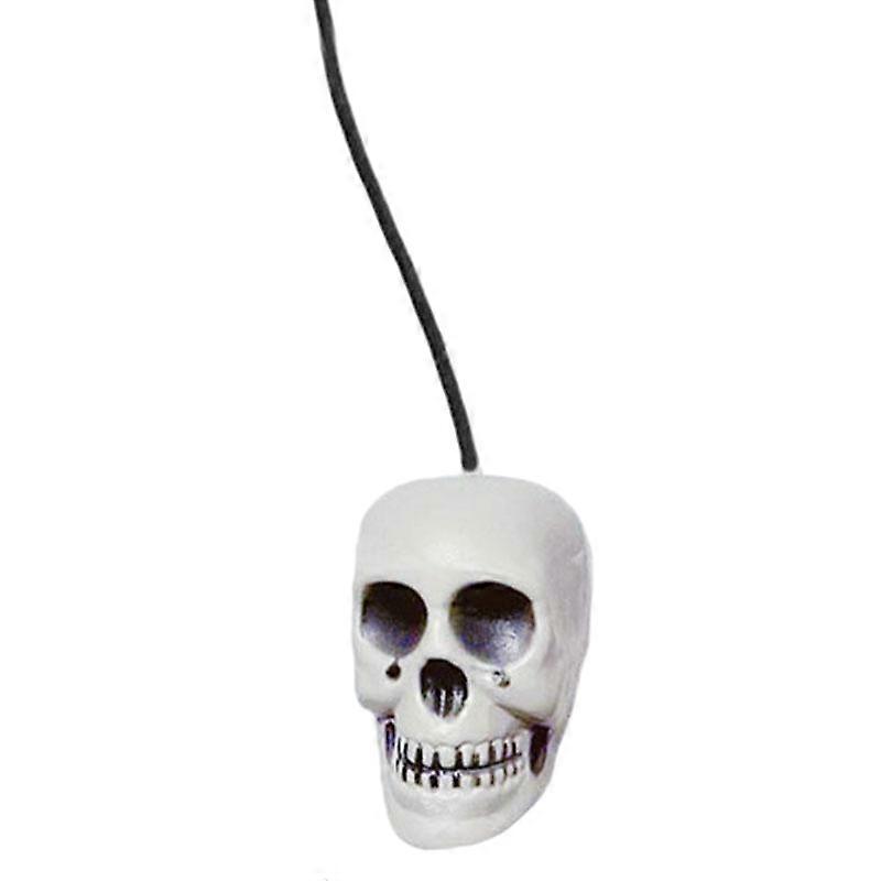 Skull pendant with a 1-meter-long rope, realistic shape suitable for multi-scene hanging