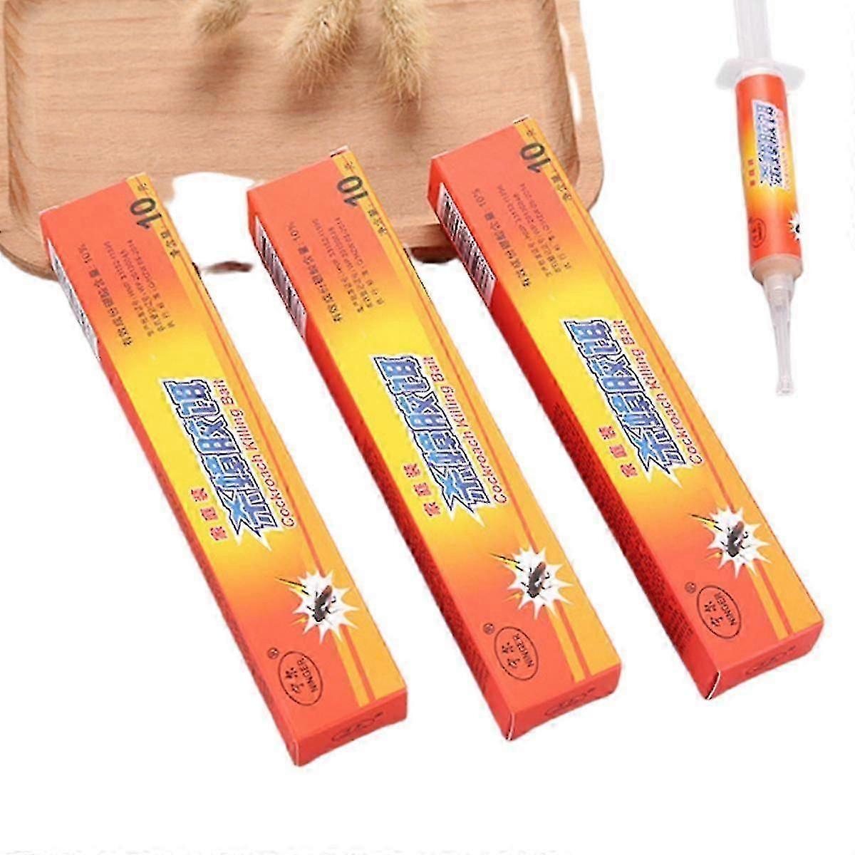 10g Cockroach Killer Gel Syringe 3pcs strong formula