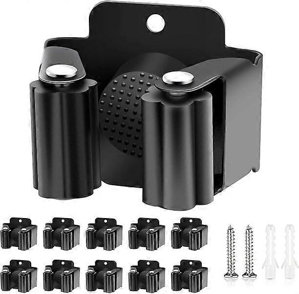 Broom rack with 20 screw accessories, suitable for multiple scenarios