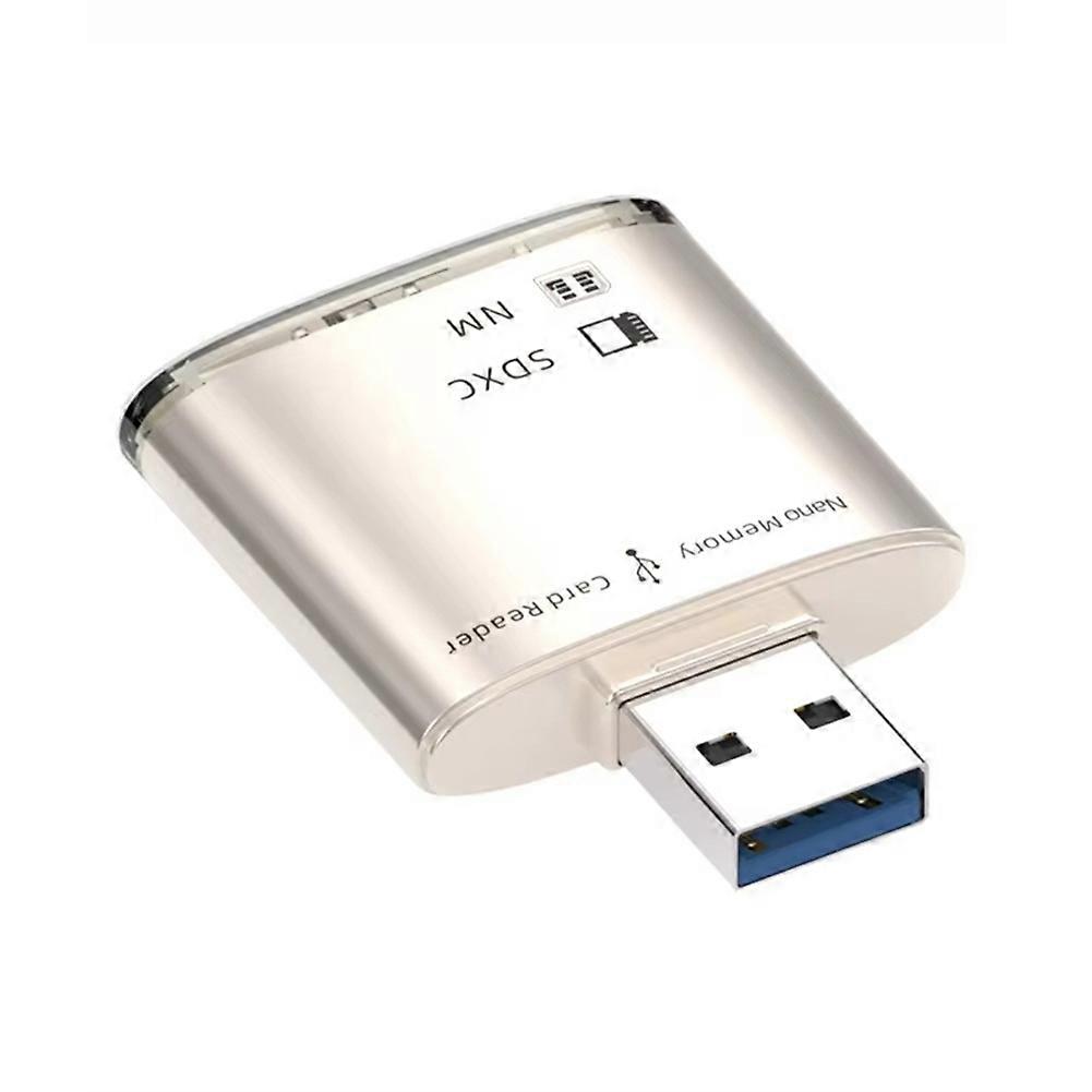 USB3.0 Card Reader 8GB-128GB SD SDXC for NM Nano Memory Card Write Adapter Laptop PC Memory Extend USBConverter,A