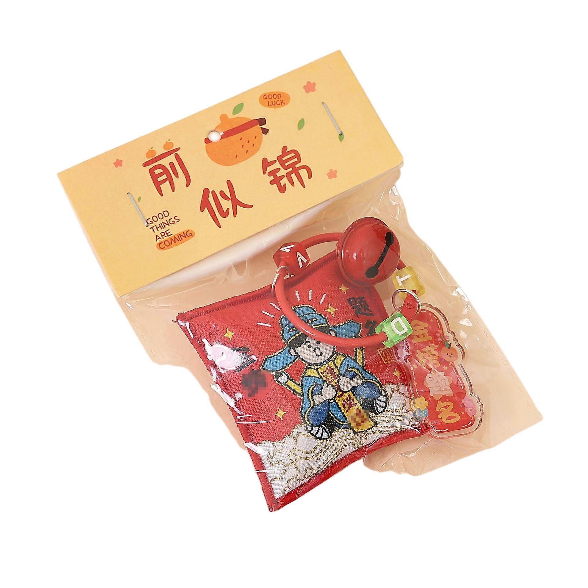 Sachet keychains, made of brocade with multiple color options, ideal festival gifts for various recipients