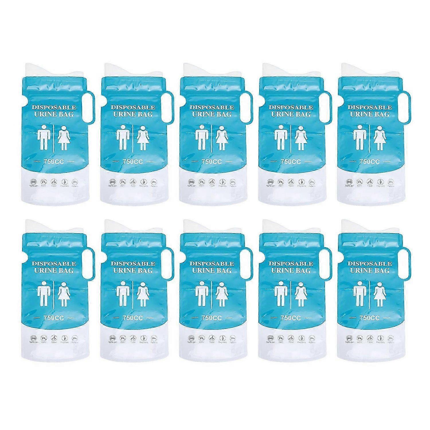 2025 Latest Model 10PCS Portable Urine Bag Rapid Solidification Disposable Eme...