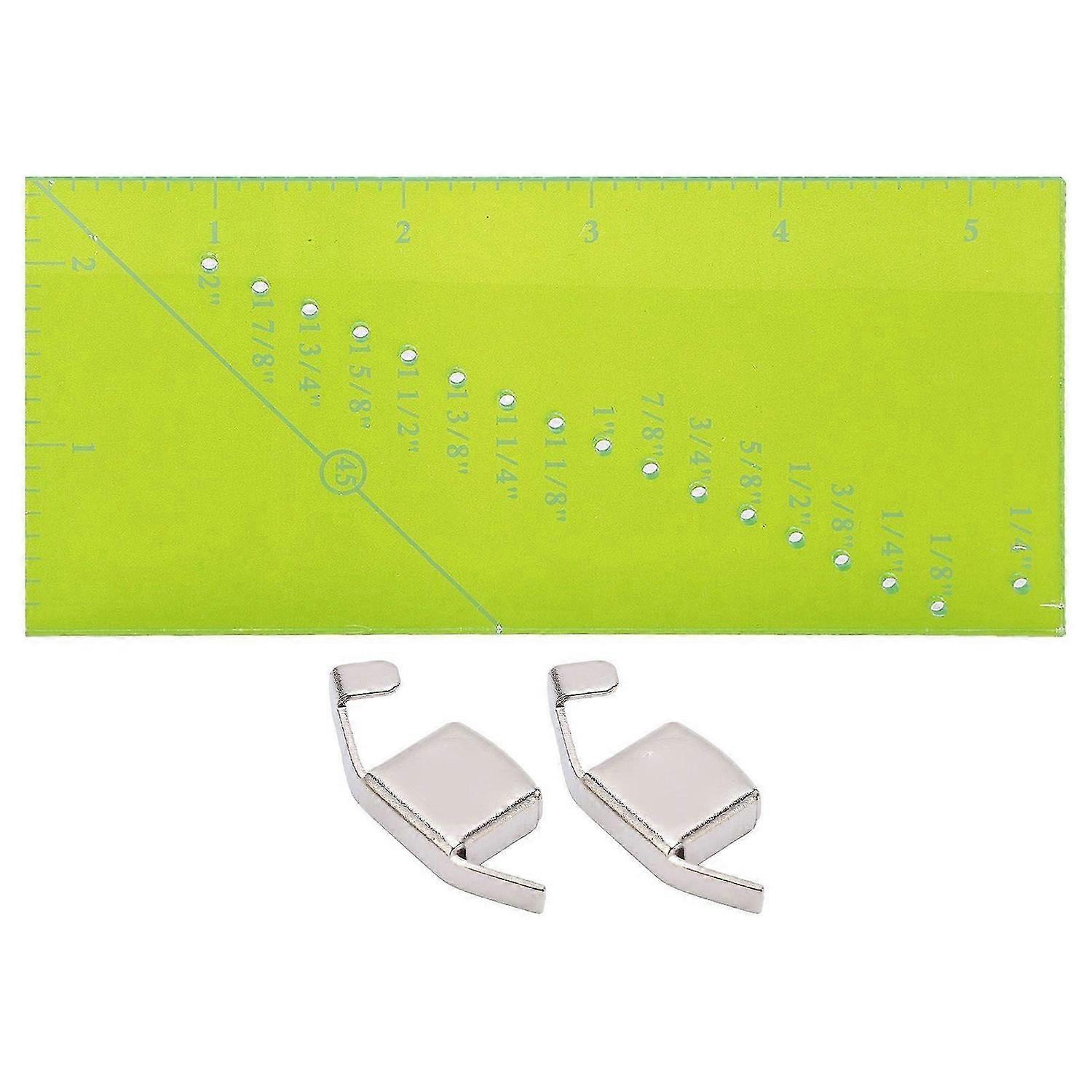 2025 Latest Model Magnetic Seam Guide Set Resistance Ruler Perforated Seam