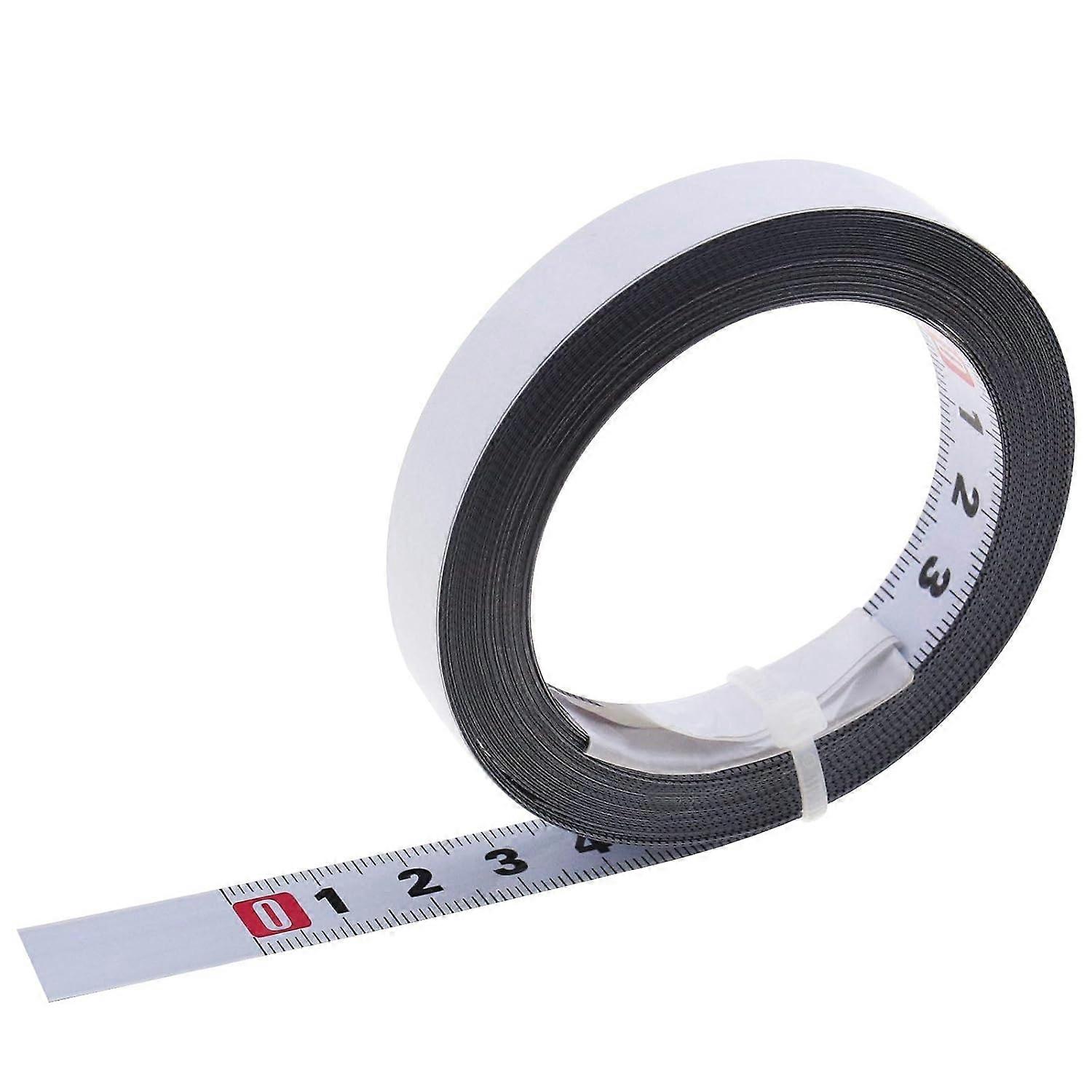 Self-Adhesive Metal Steel Tape Measure - Graduated Ruler - Read L to R for T-Router - LO-Ron Woodworking Tool