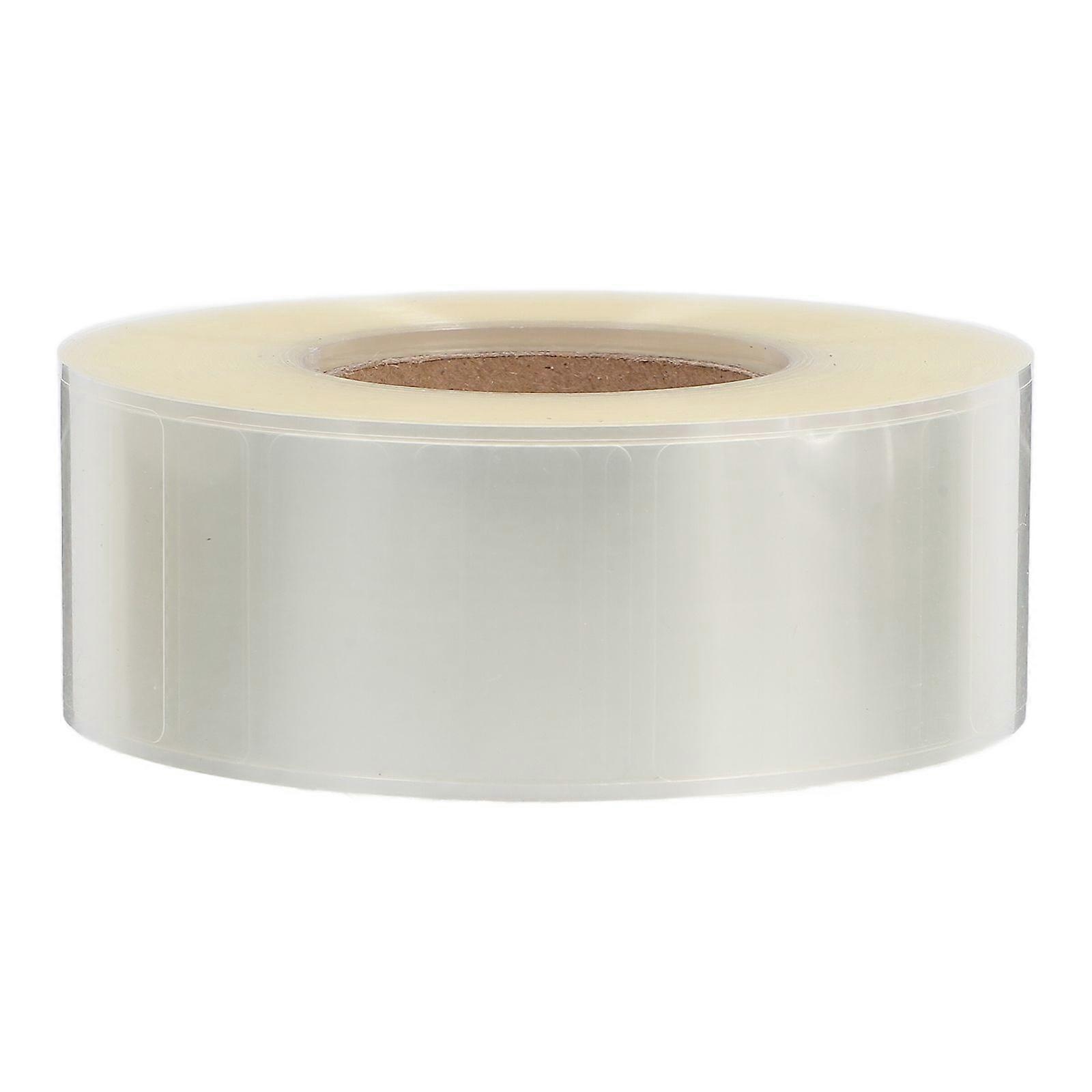 1 Roll Transparent Sticker Seal Stickers Sticker Protector Rectangle Stickers Coding Protective Stickers Sealing Sticker Clear Seal Stickers