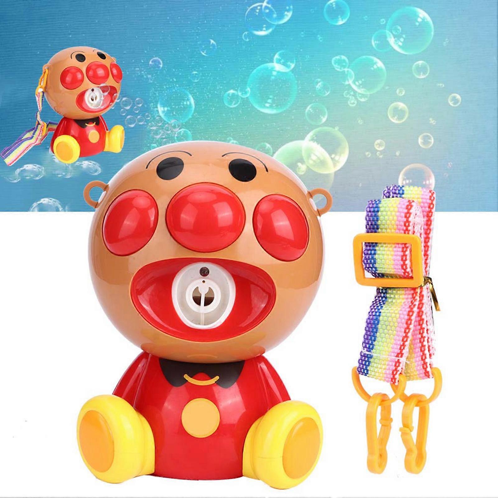 Automatic Clown Bubble Machine with Light Music, 19x13x13cm Toy Gift