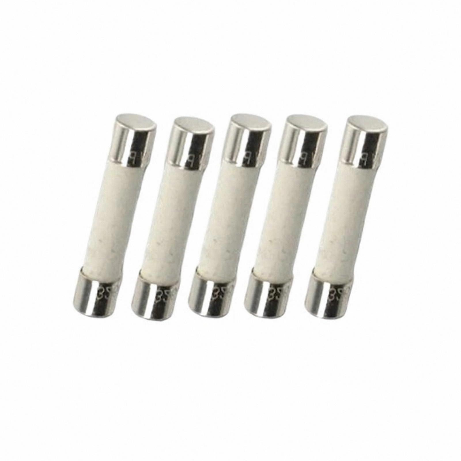 5-Pack F5A 250V Ceramic Fuses for Circuit Protection