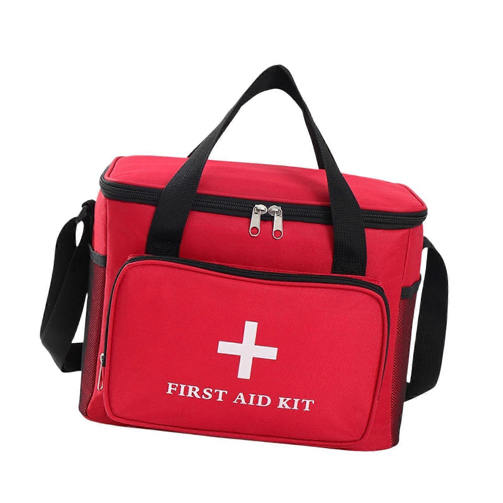 Empty First Aid Bag Medical Organizer Bag Portable Multi Purpose Multi Pockets