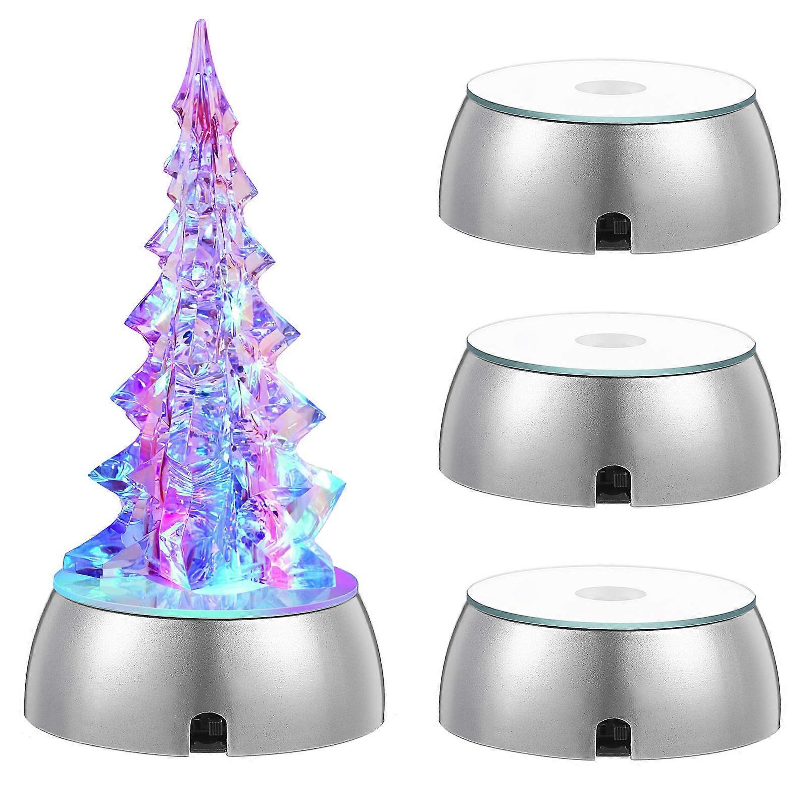 LED Light Base Lamp Bases for Display Use 40Pcs Fashion Silver