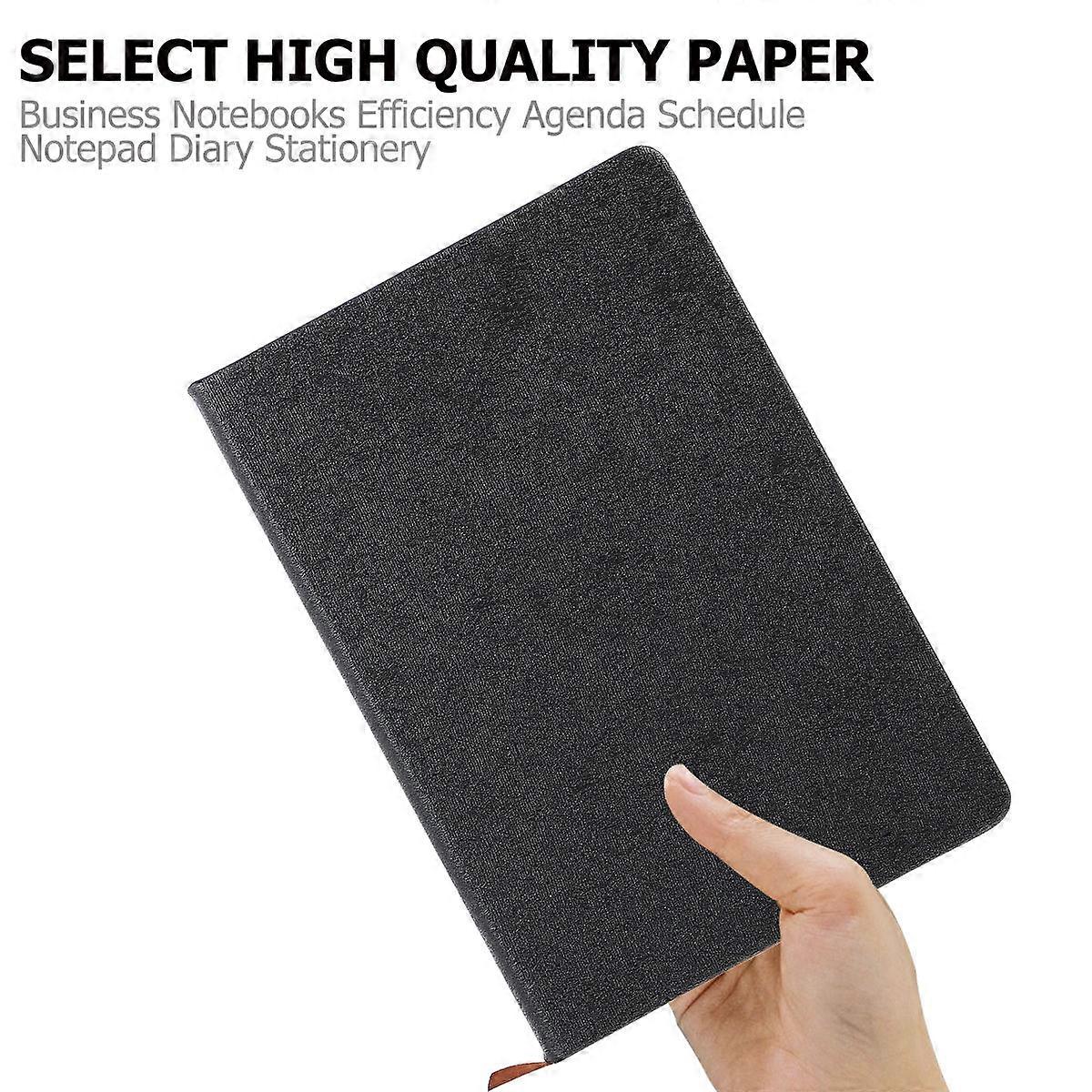 Diary Stationery Business Notebooks for Noting 2Pcs Black