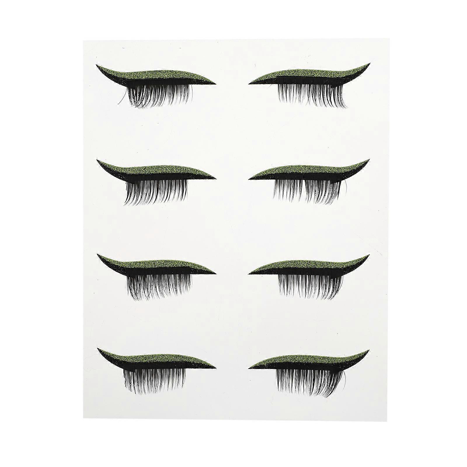 Autocollant d’eyeliner noir Autocollants d’eyeliner pour femmes 4 paires d’adhésif imperméable