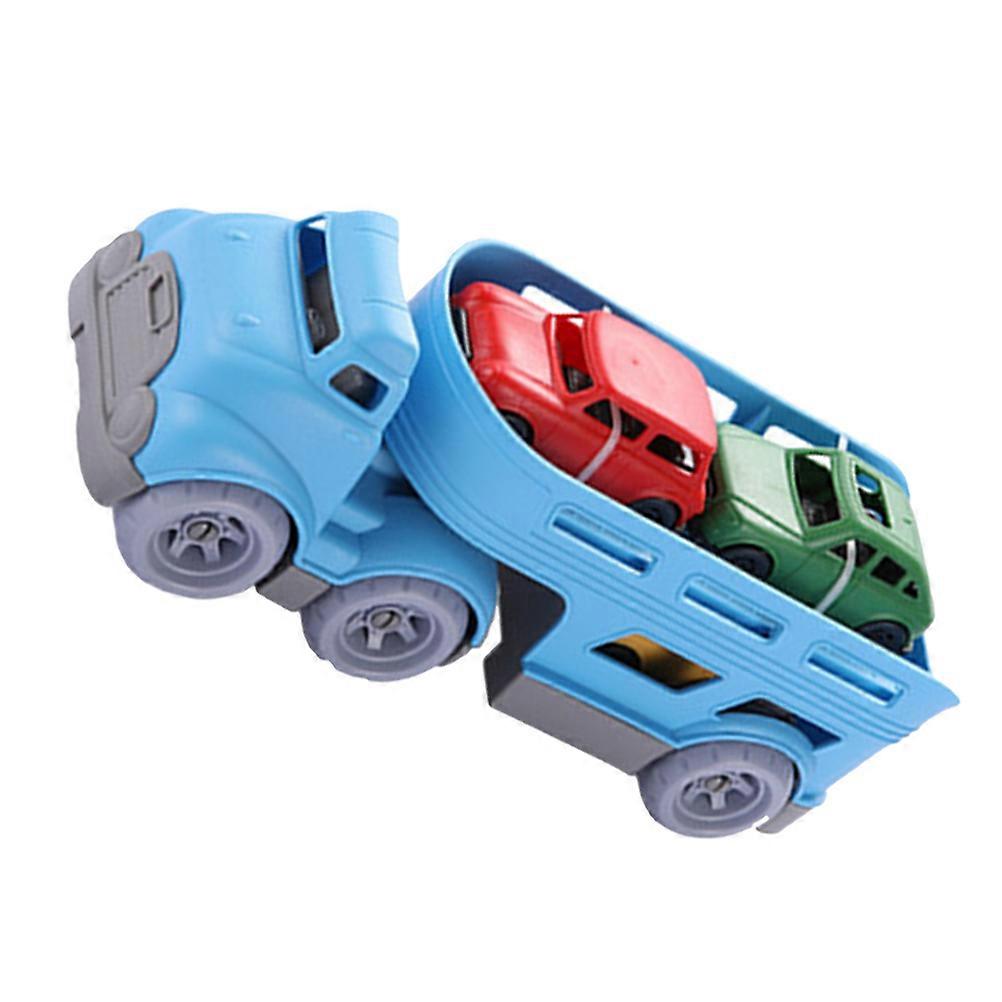 Pull Back Vehicle Toy Double Layer Truck Toy for Kids Playing with 1Set