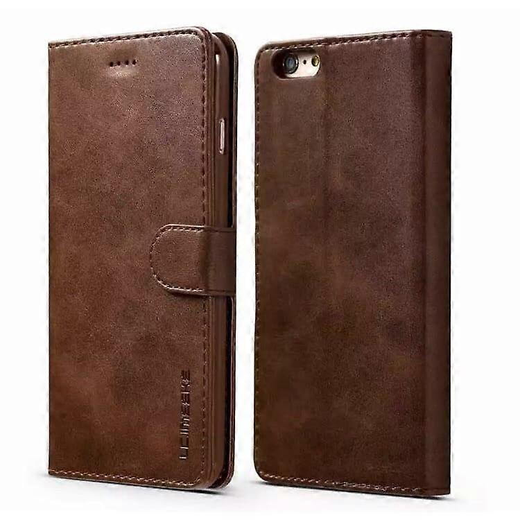 Synthetic Leather Flip Case For Iphone Se (3rd / 2nd Gen) (brown)