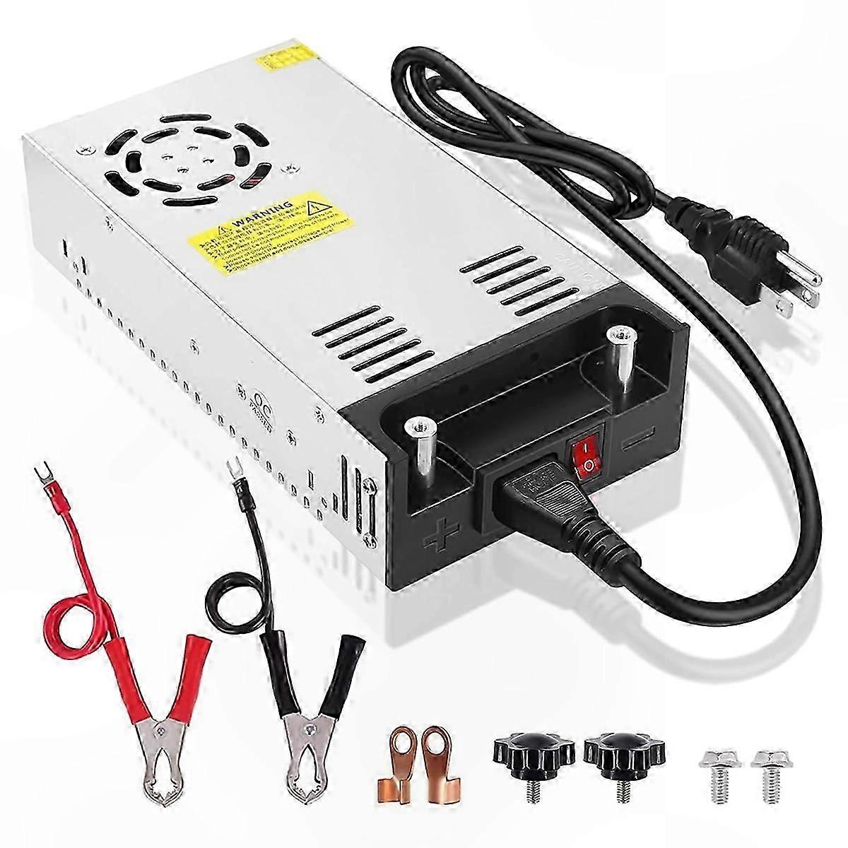 DC 24V 15A 360W Power Supply Adapter, AC 110V to DC 24V Converter for LED Lighting and Devices