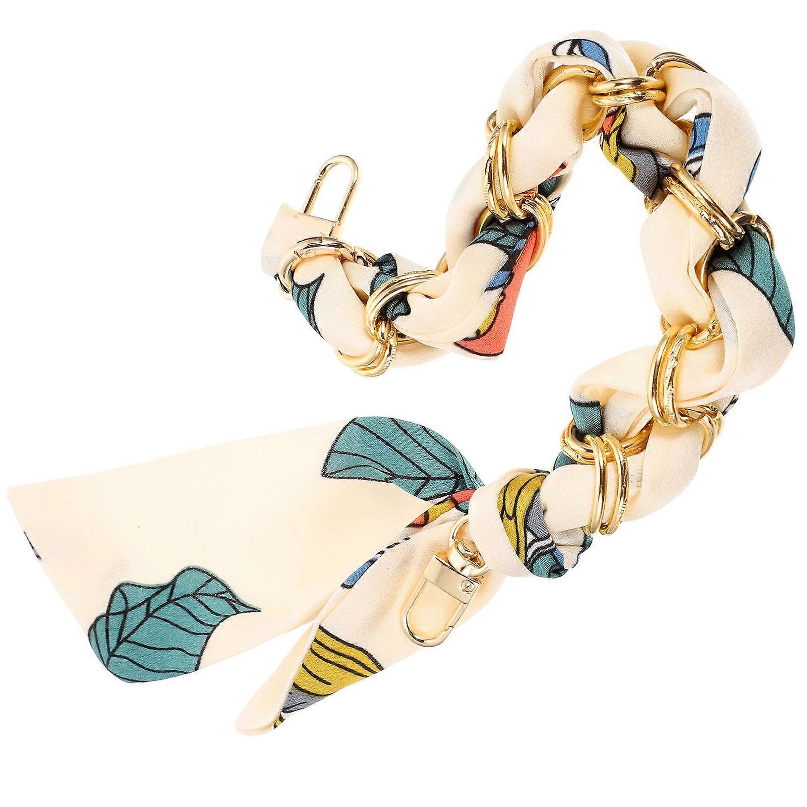 Bag Chain Purse Handle for Replacement 5Pcs Elegant Handbag Ribbon Short Chain