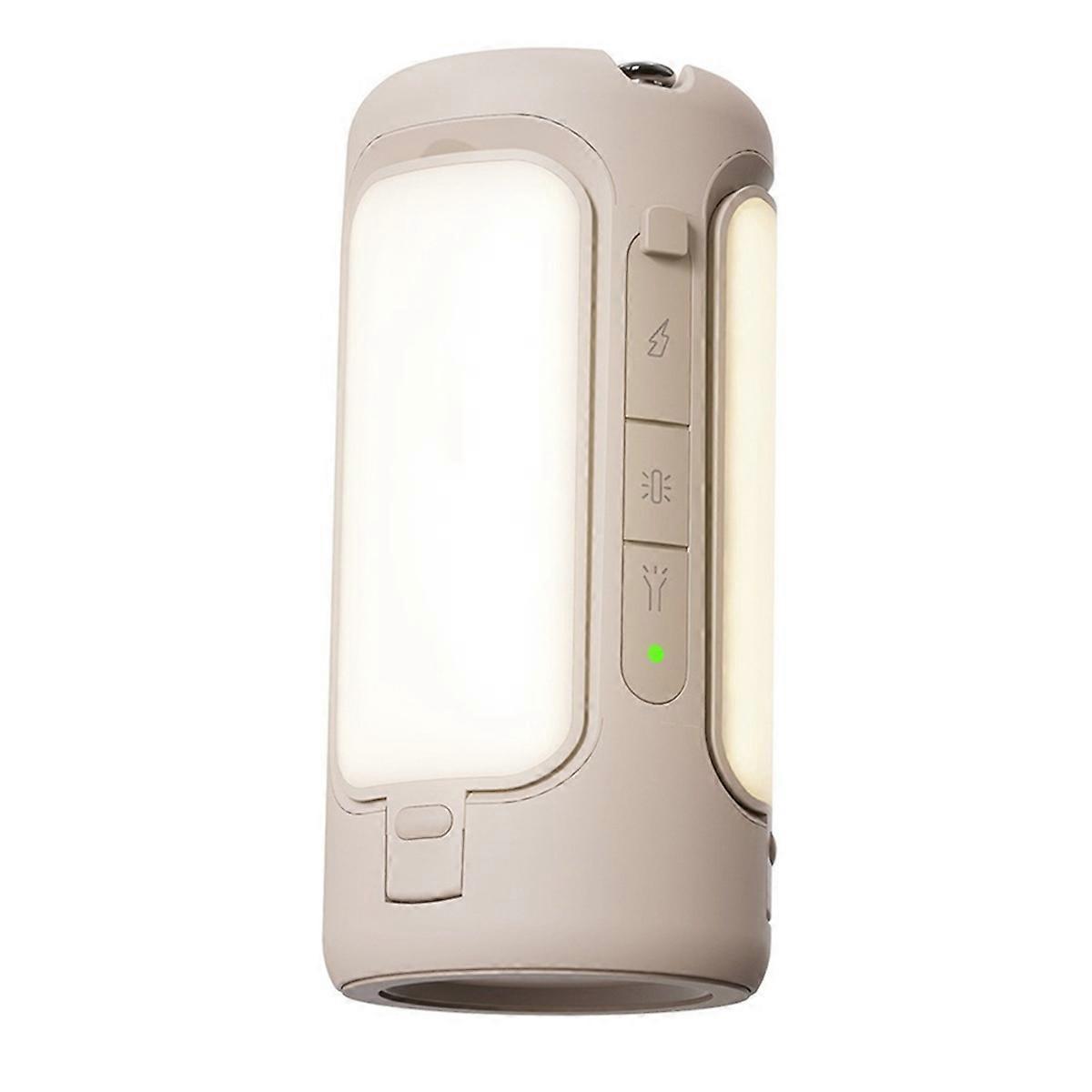 Foldable camping light, strong light portable light,White