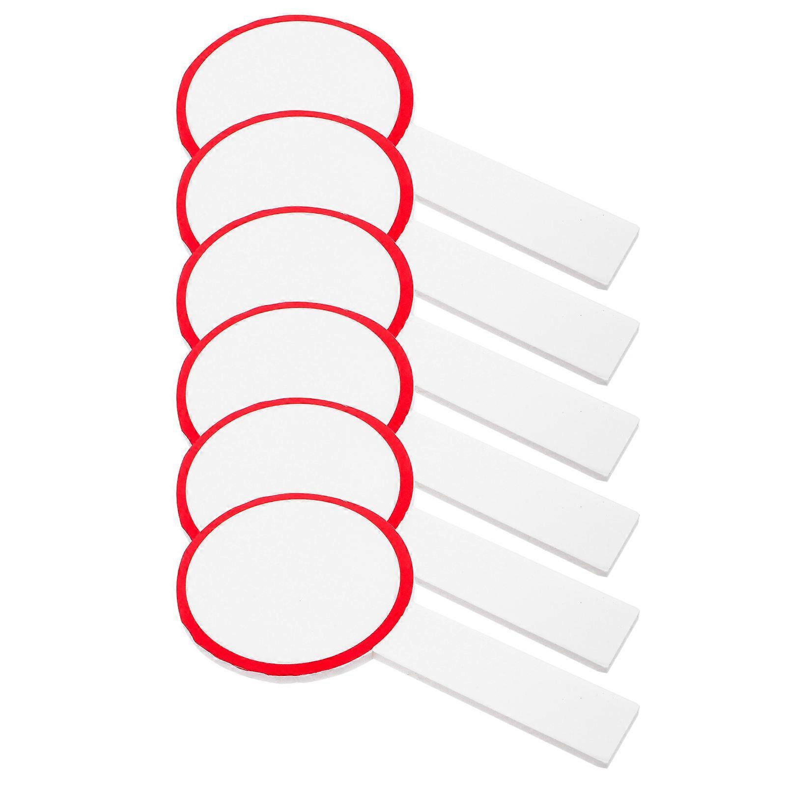 DIY Use Handheld Whiteboards Red Foam Single Sided 36Pcs