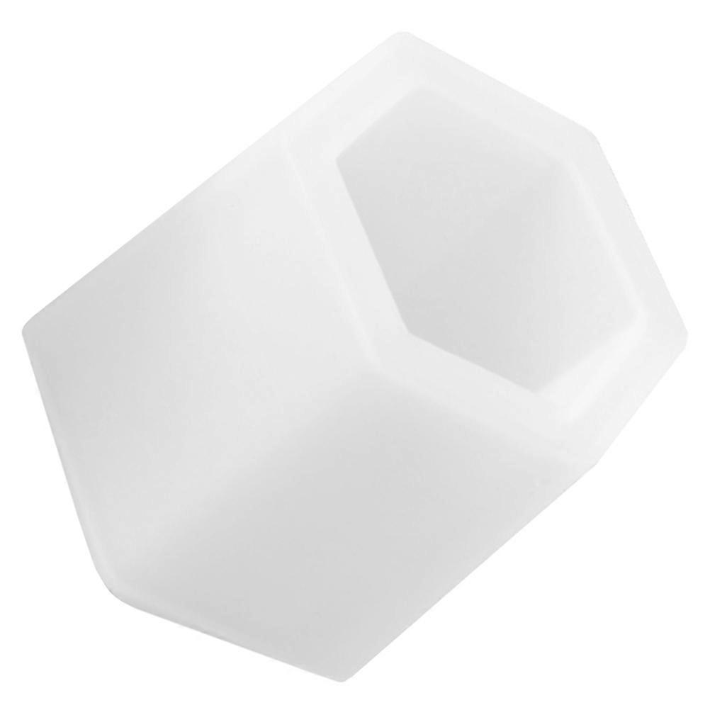 Hexagonal Pen Holder Mold Silicone Epoxy Resin Mold for 2Pcs DIY Creation