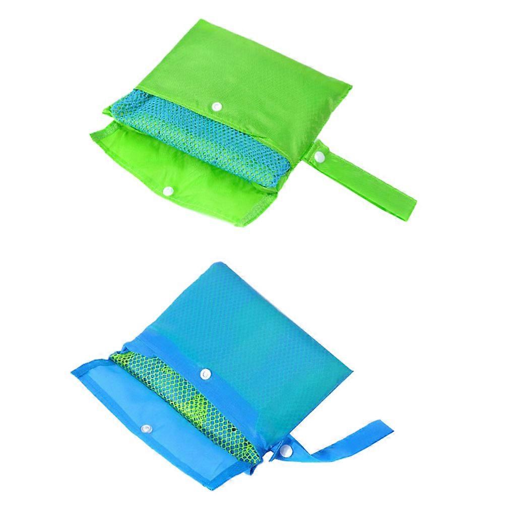 Beach Toy Container Sand Toys Storage Bag for Storage 2Pcs Mesh Foldable Handbags