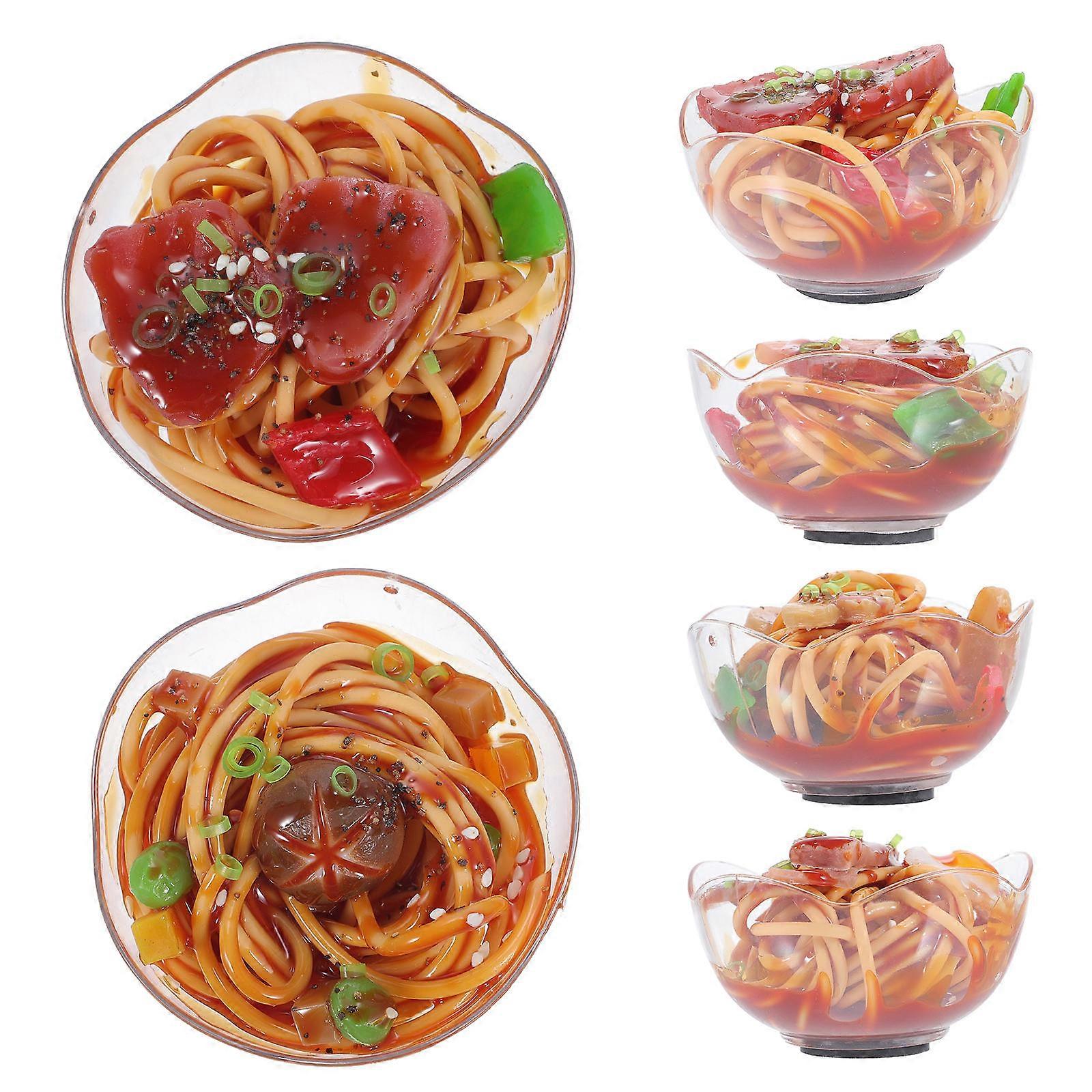 Artificial Food Model Fake Noodle Prop for Decoration 12Pcs Set