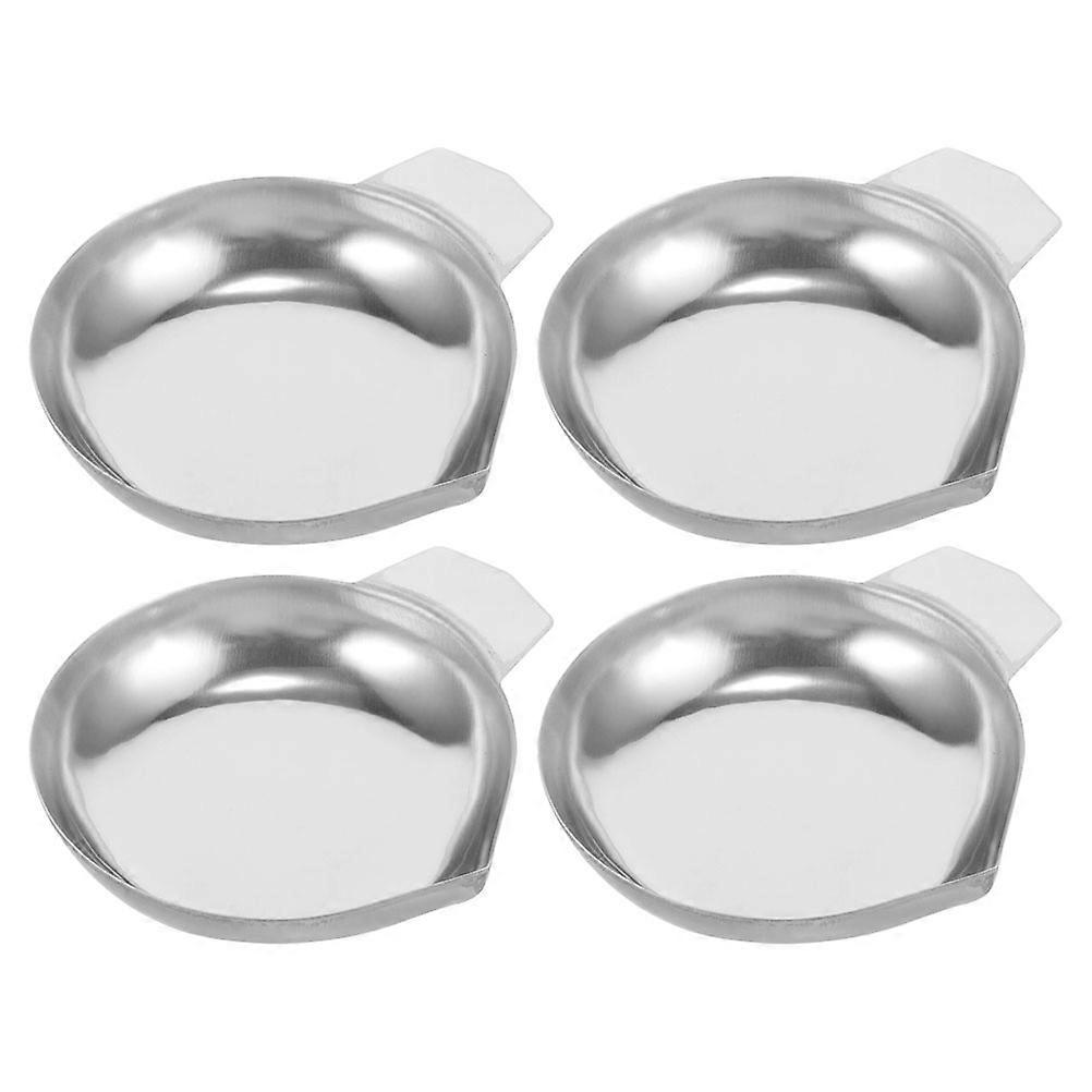 Stainless Steel Weighing Pan 20 Pcs For Jewelry Scale Gemstone Weighing Accurate Measurement 7.40X6.50X1.20CM Rectangular Design High Precision