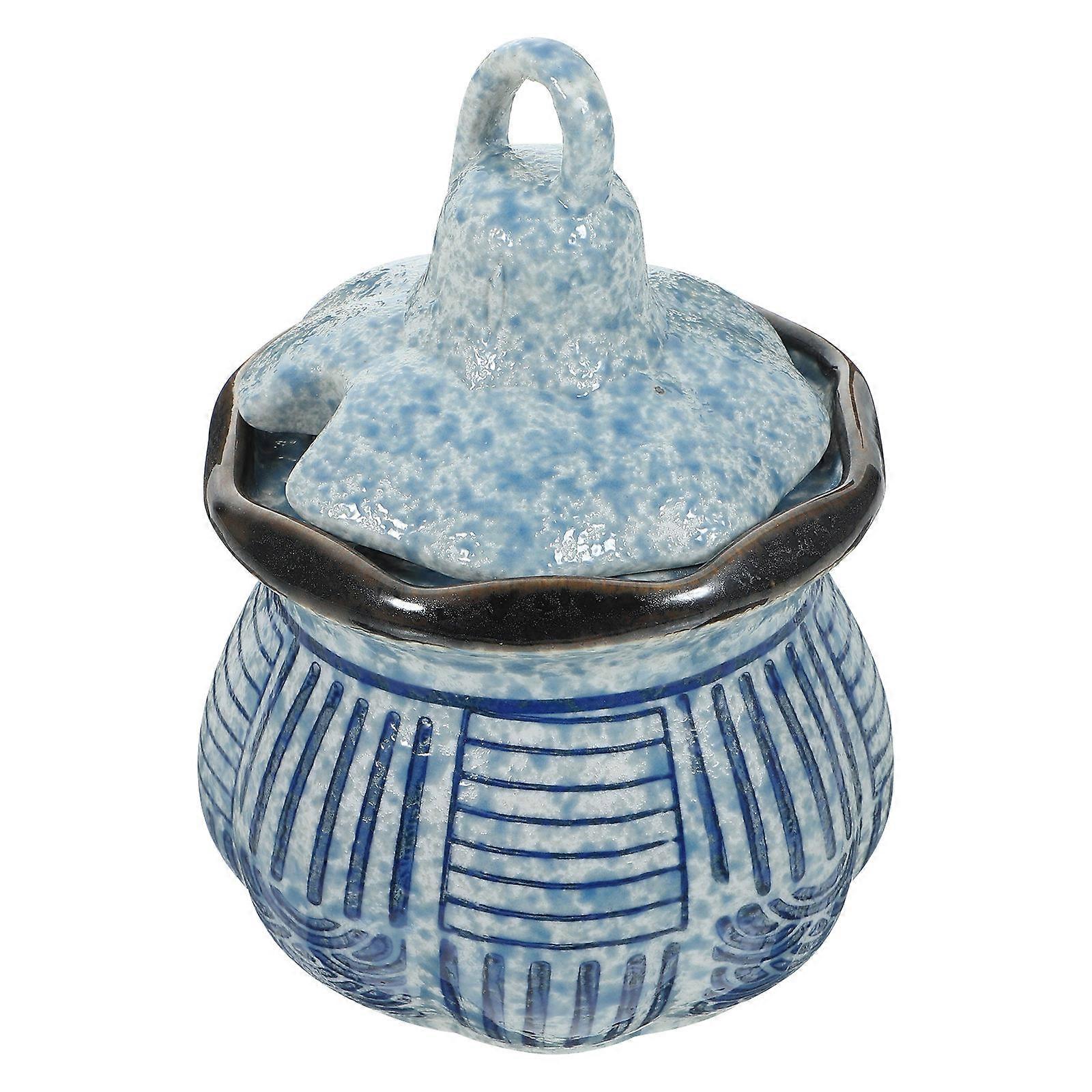 Compact Rectangular 3Pcs Ceramic Sauce Pot Perfect For Restaurant And Family Celebrations In Sky-Blue