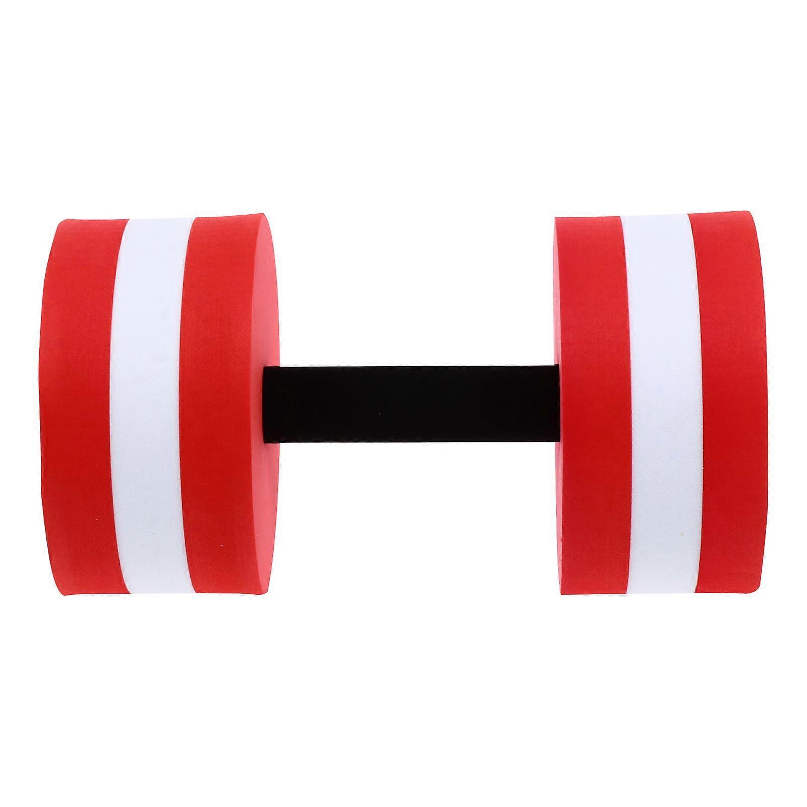 Exercise Dumbbell EVA Dumbbell Water Aerobics Swimming Pool Fitness Equipment Red 26.70X15.00X15.00CM Support and Balance 1Pack