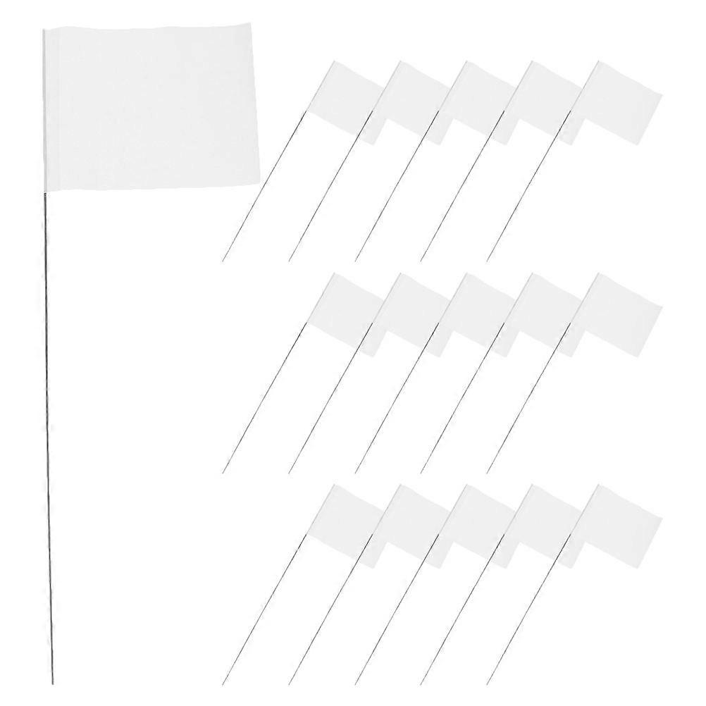 Marker Flags 75 Pcs For Garden Use Durable Rustproof PVC Lawn Marking Flags Suitable For Outdoor Property Boundary Marking