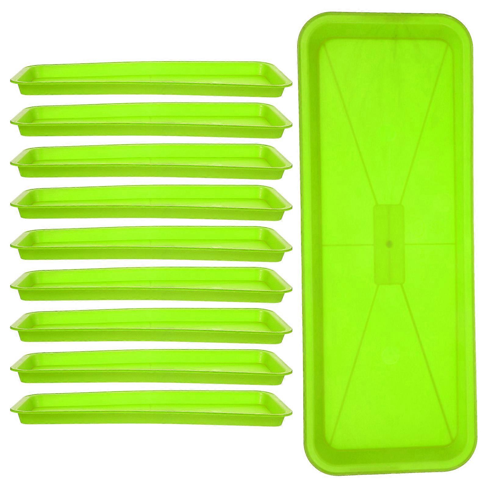 Plant Pot Saucer Rectangular Tray for Plant Drainage 20Pcs Plastic
