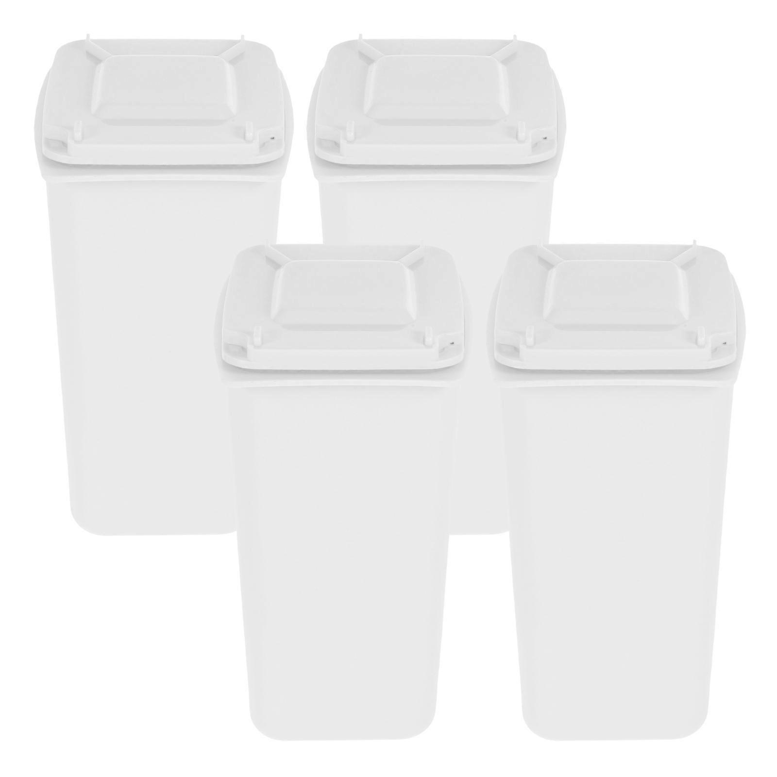 Desk Garbage Can Mini Plastic for Office Use with Lid 12Pcs