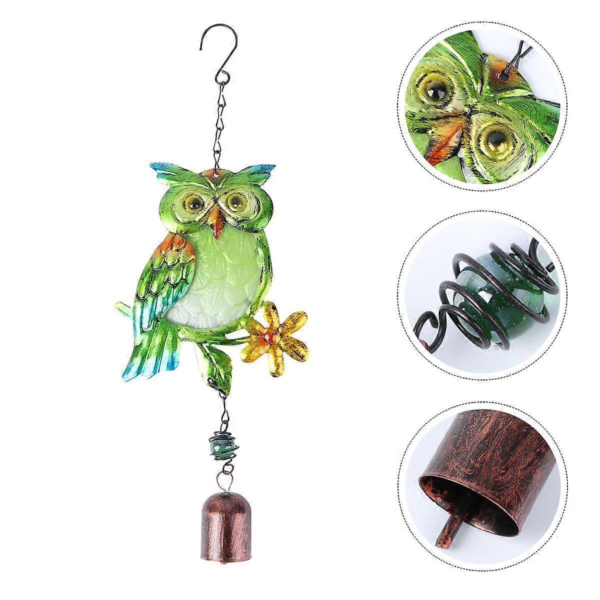 Owl Hanging Decoration Wind Chime for Decoration 4Pcs