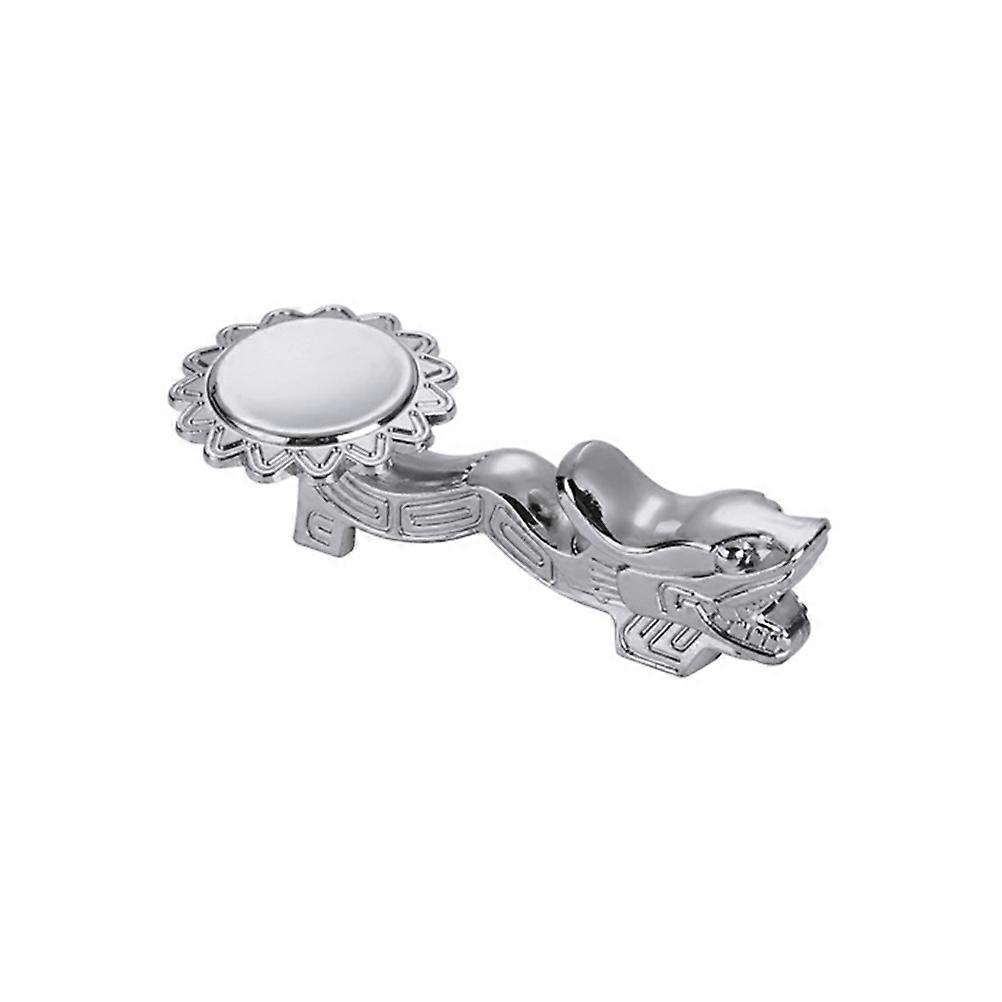 Chopstick Rest Metal Zinc Alloy Chopsticks Holder for Dining Use 3Pcs Silver