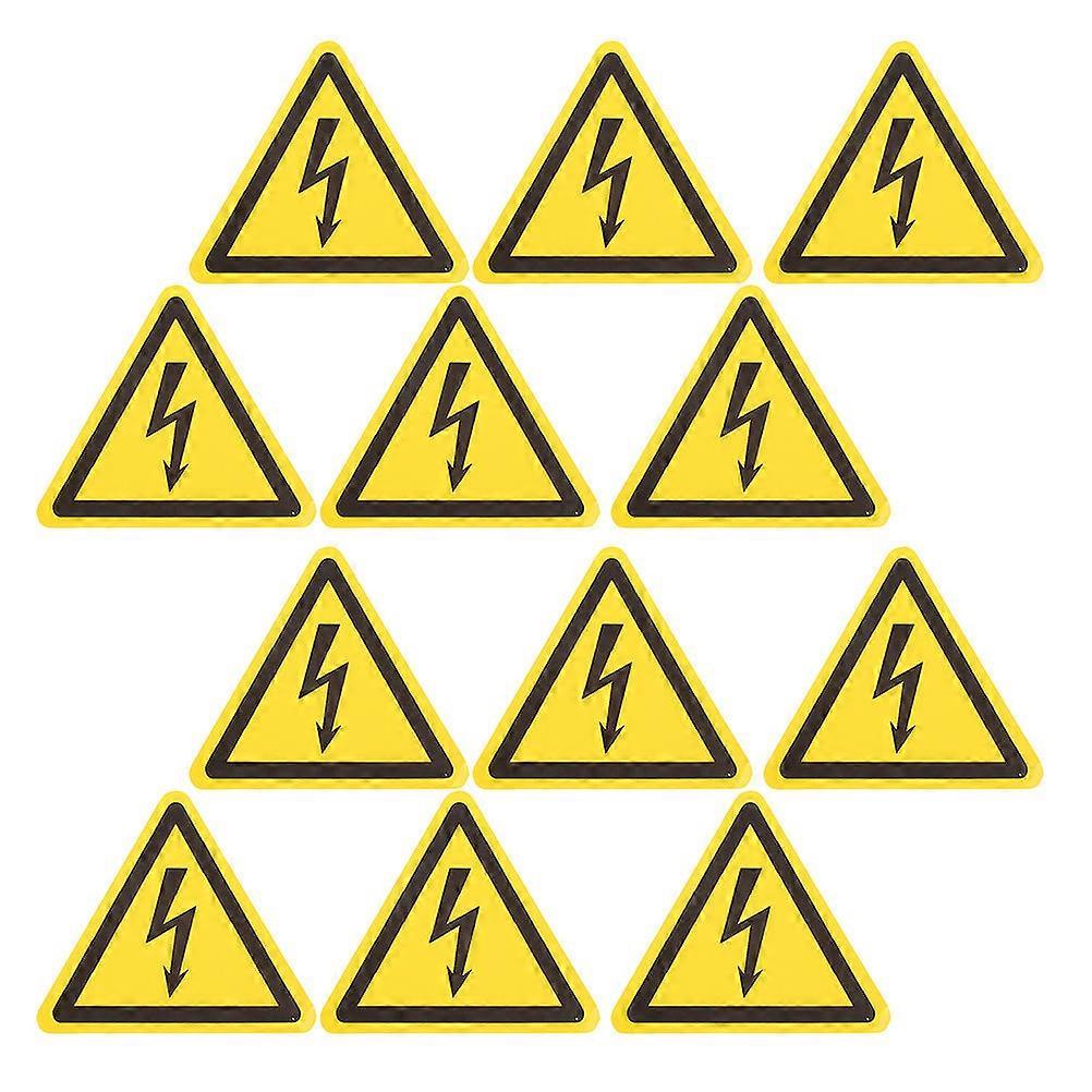 Safety Warning Signs High Voltage Electrical Warning Labels Stickers 12Pcs PVC