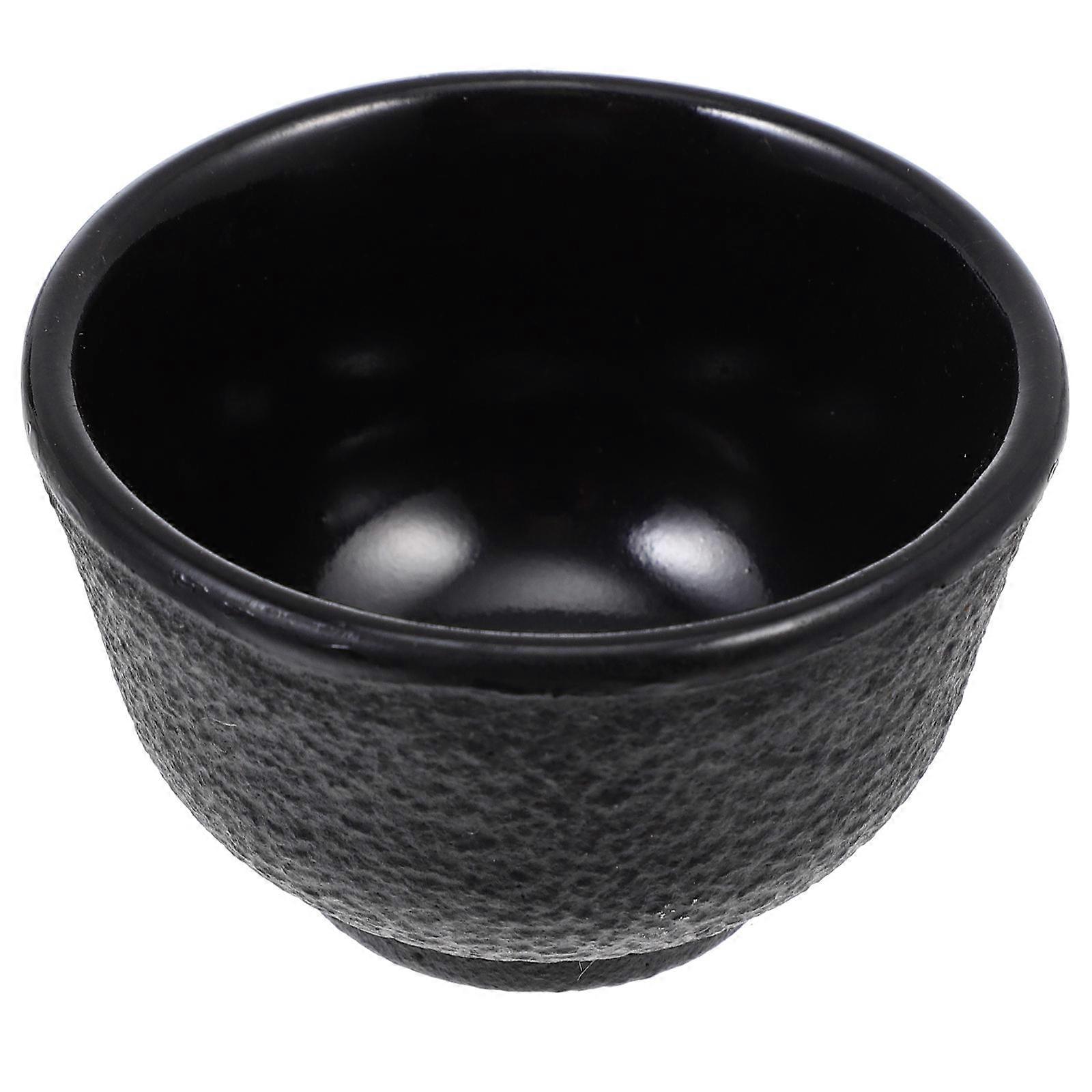 Creative Tea Cup Cast Iron for Drink Use 2Pcs Retro Decorative Set