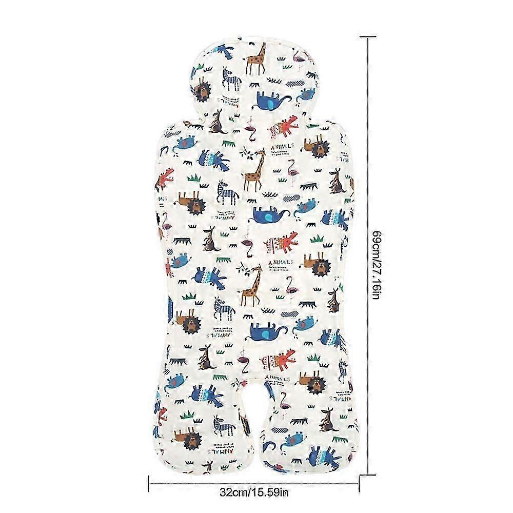 Stroller Cooling Pad Stroller Insert Cooled Temperature Seat Gel Pad Mat With Breathable Stroller Liner Insert Car Seat Liner