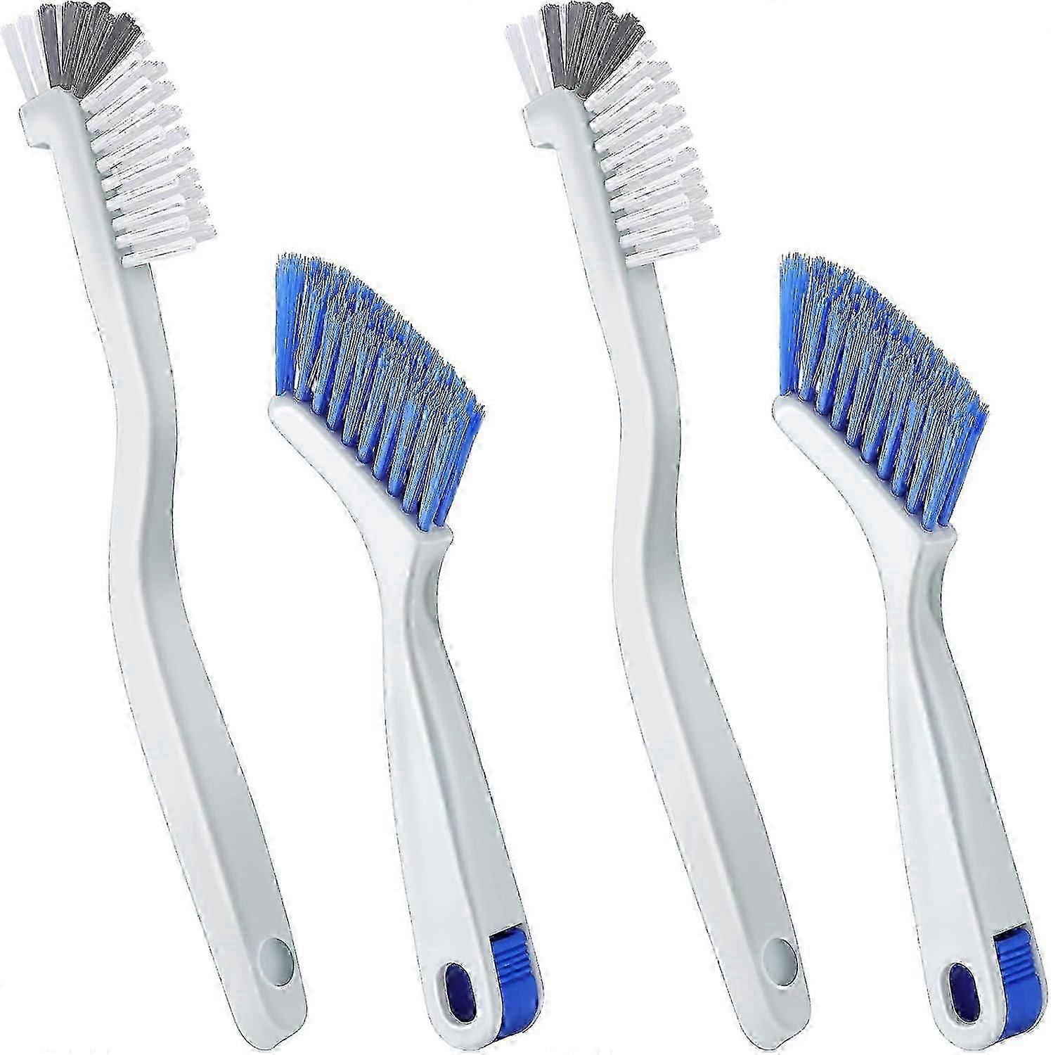 4-piece set of cleaning brushes designed for effective window cleaning, including compact scrub brushes for thorough cleaning tasks.