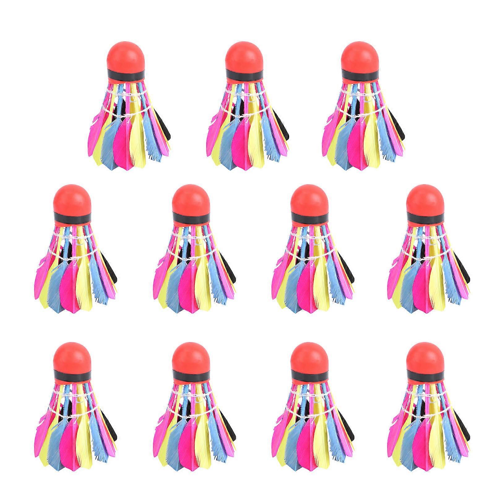 Shuttlecocks Colorful Creative for Playing 22Pcs Durable Nylon Badminton Balls