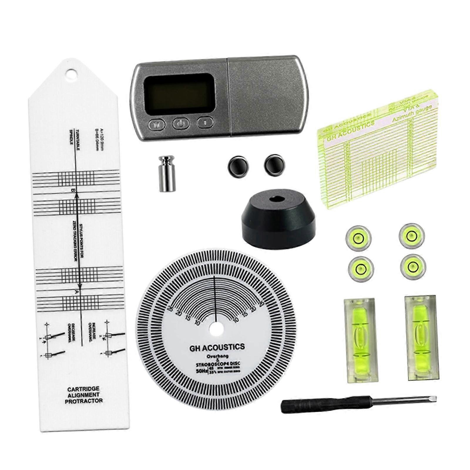 Turntable Tools Set Azimuth Ruler Professional Turntable Cartridge Alignment
