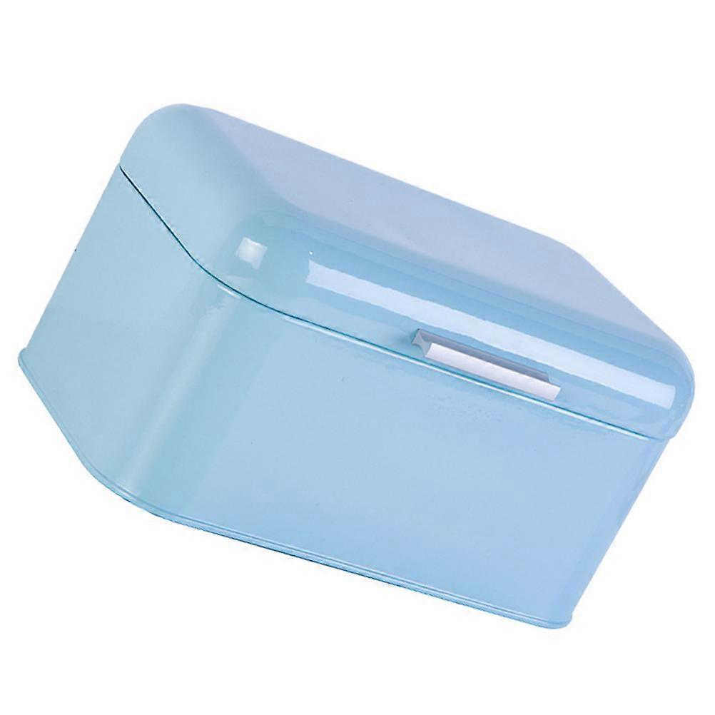 Blue Iron Bread Box Kitchen Storage Box for Bread Storage 2Pcs
