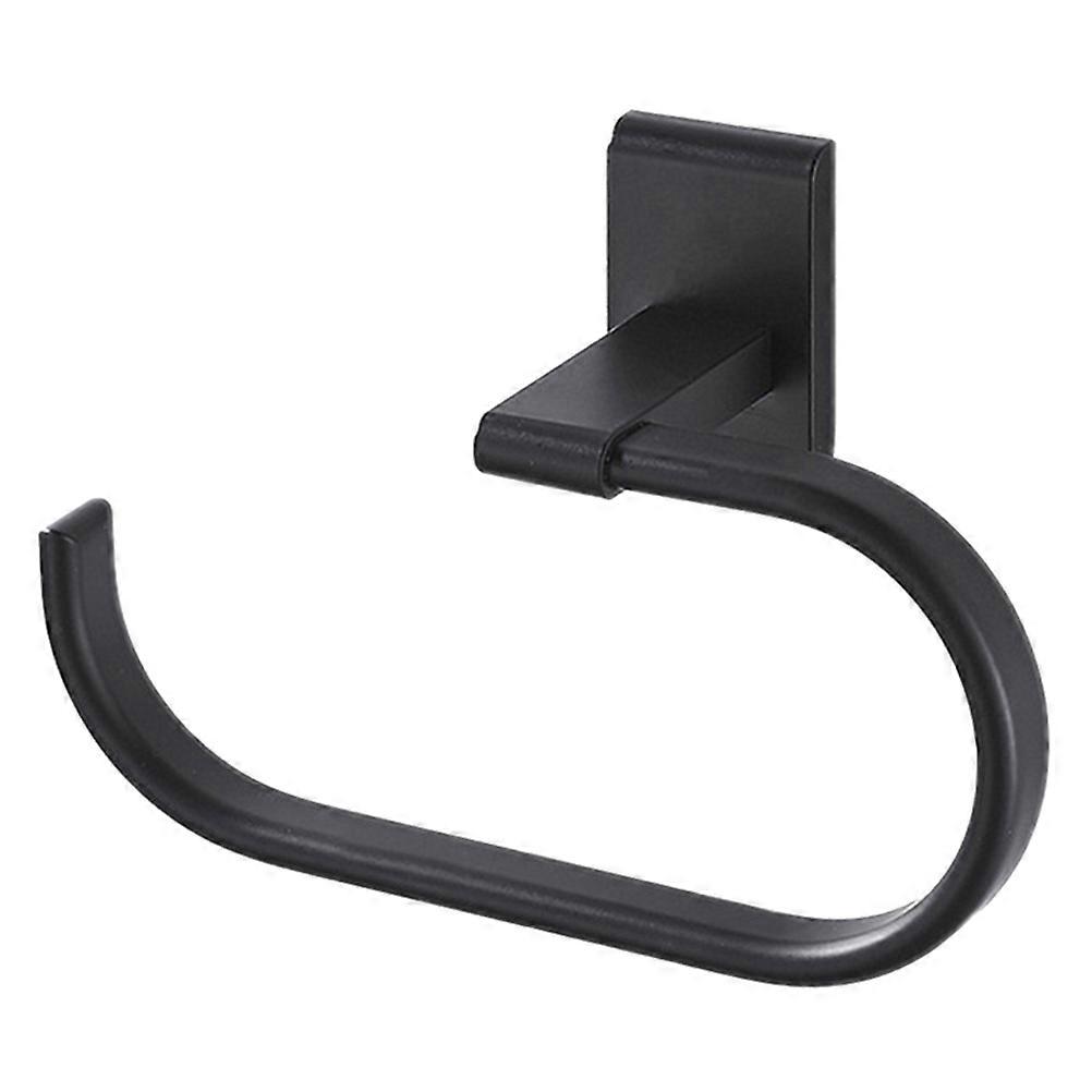 Elegant Towel Rack 3Pcs Wall Mounted Black Holder Designed for Any Bathroom Style Functionality