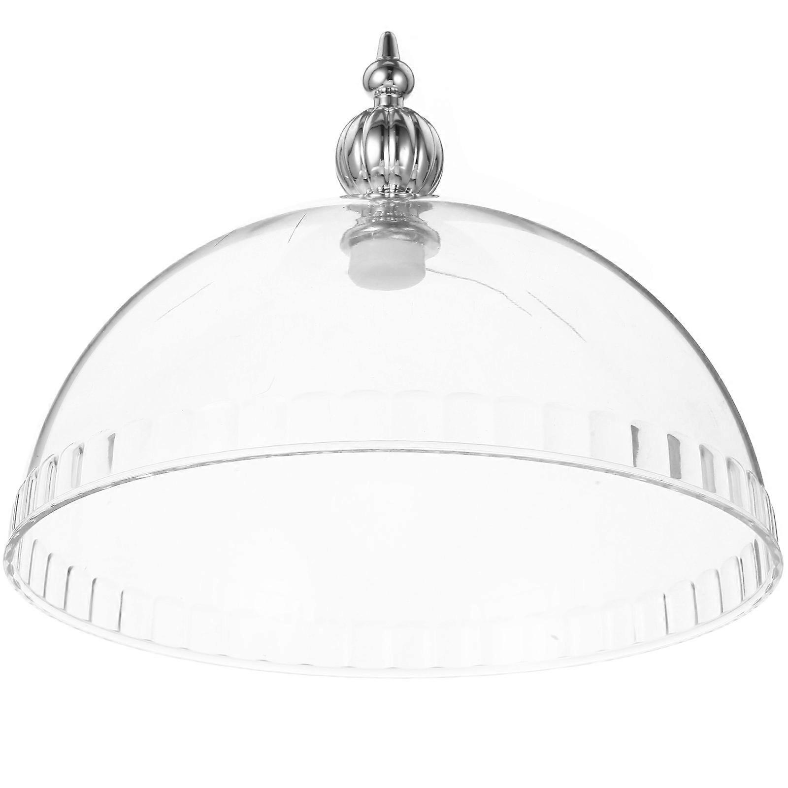Acrylic Transparent Cake Dome Cover for Kitchen Use 2Pcs Plastic Cheese Dome