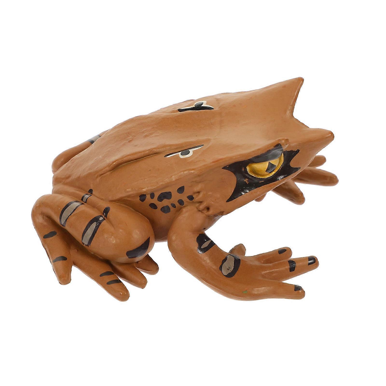 Plastic Frogs Realistic Frog Model for Kids Use 5Pcs Cognitive Desktop Ornaments
